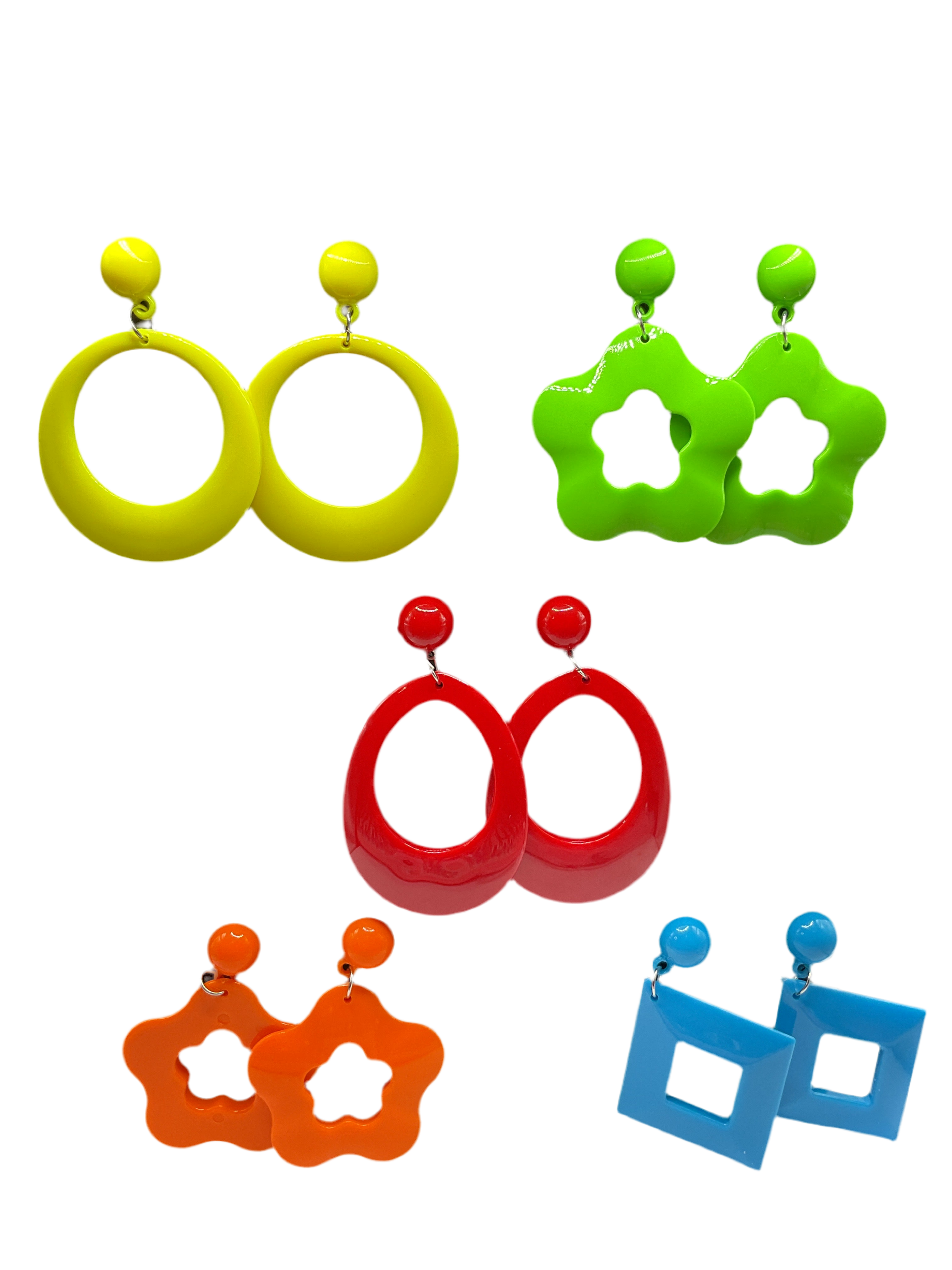 Large Colorful Earrings