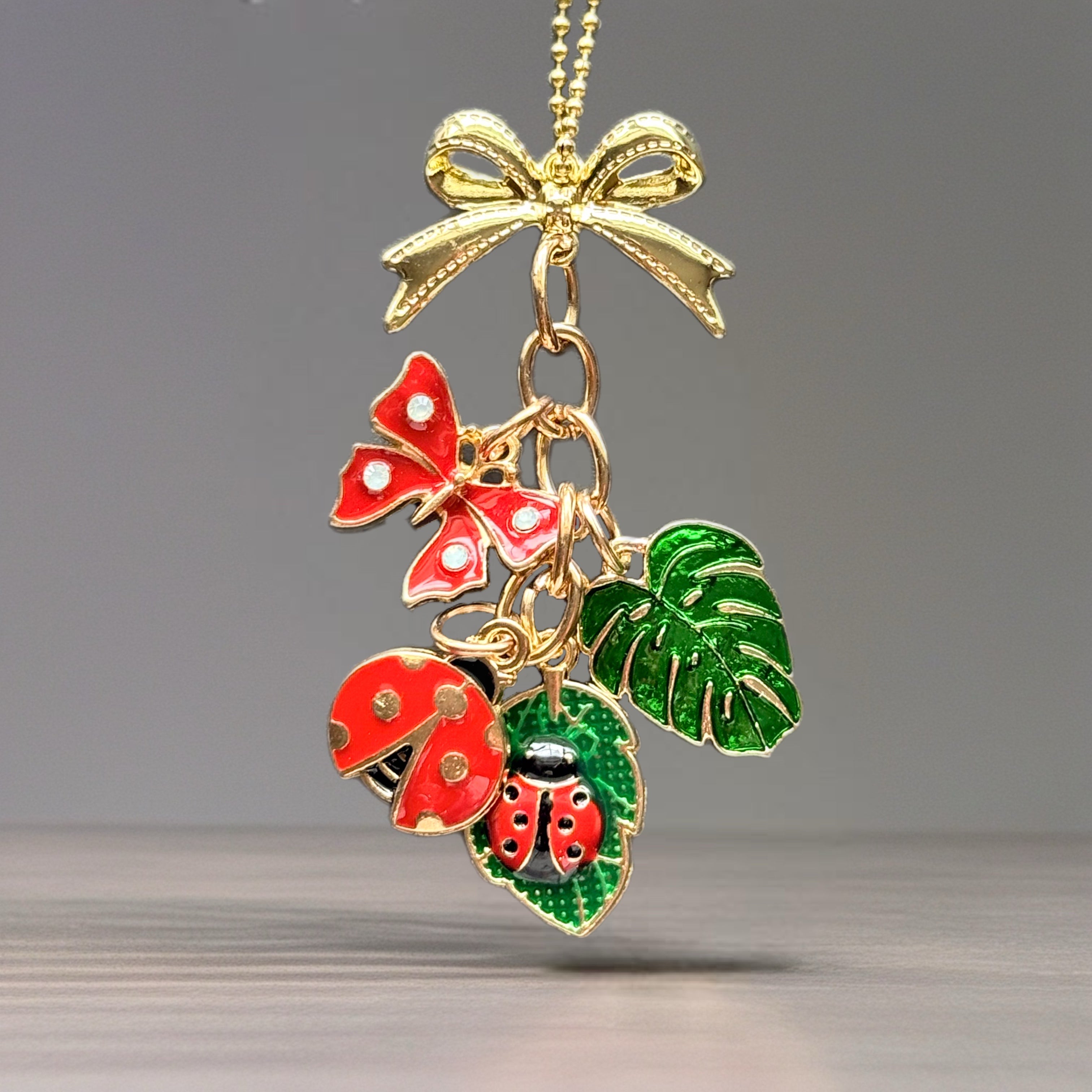 Butterfly &amp;amp; Ladybugs Charm - Tumbler Handle Charm