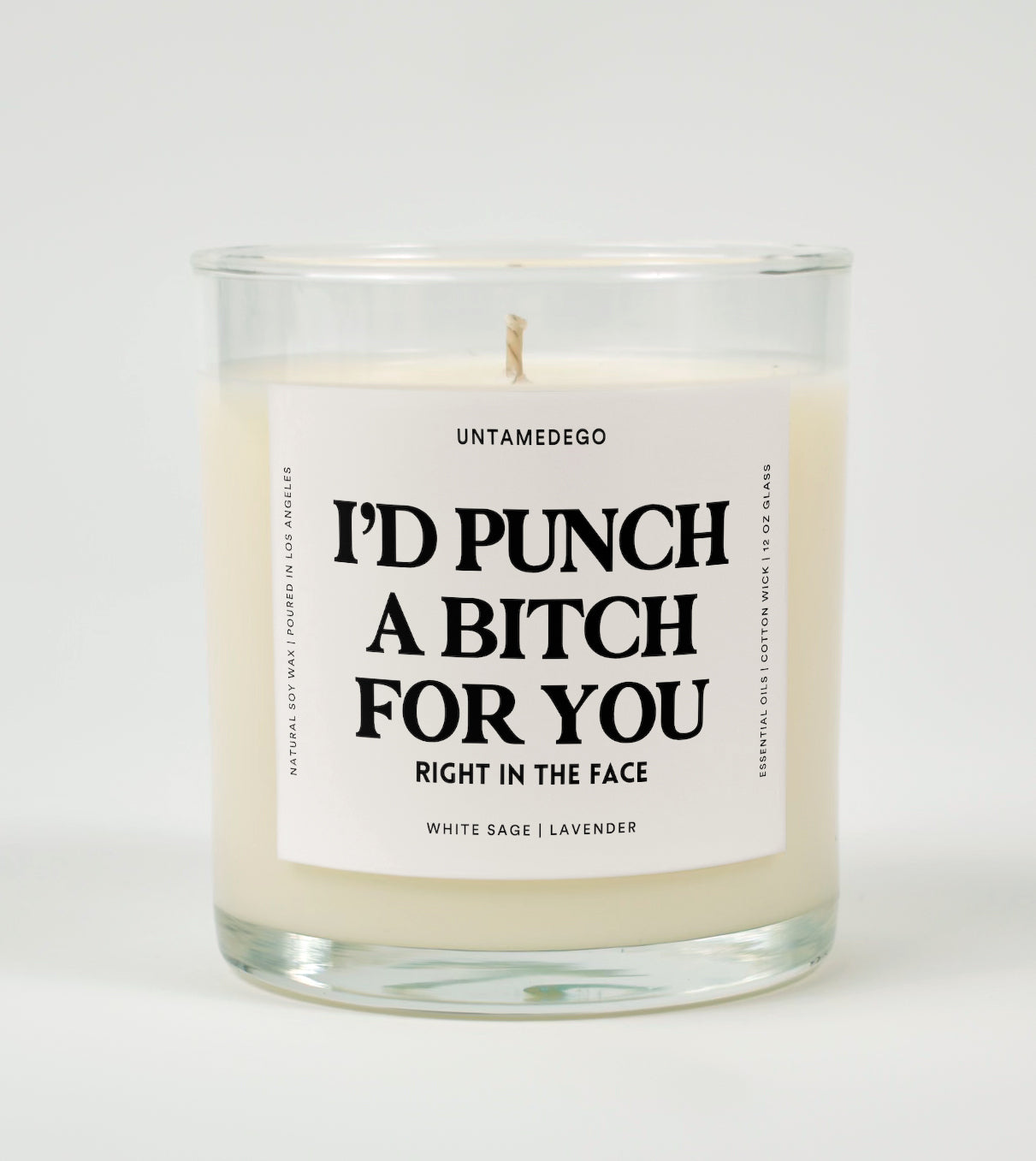 I&amp;#39;d Punch A Bitch For You Right In The Face | Funny Candle