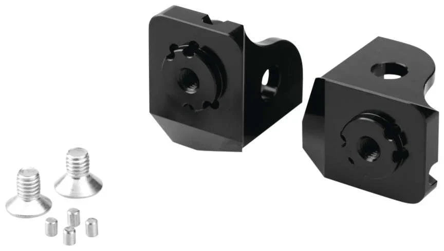 Puig Adjustable Footpeg Adaptors Rider Black - 20244N
