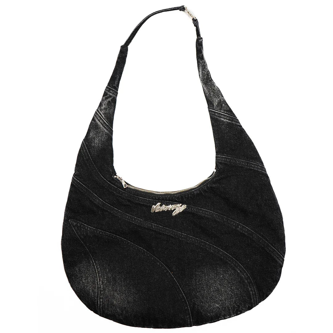 VZNARY &amp;quot;TWIST OF FATE&amp;quot; JUMBO BAG ( BLACK )