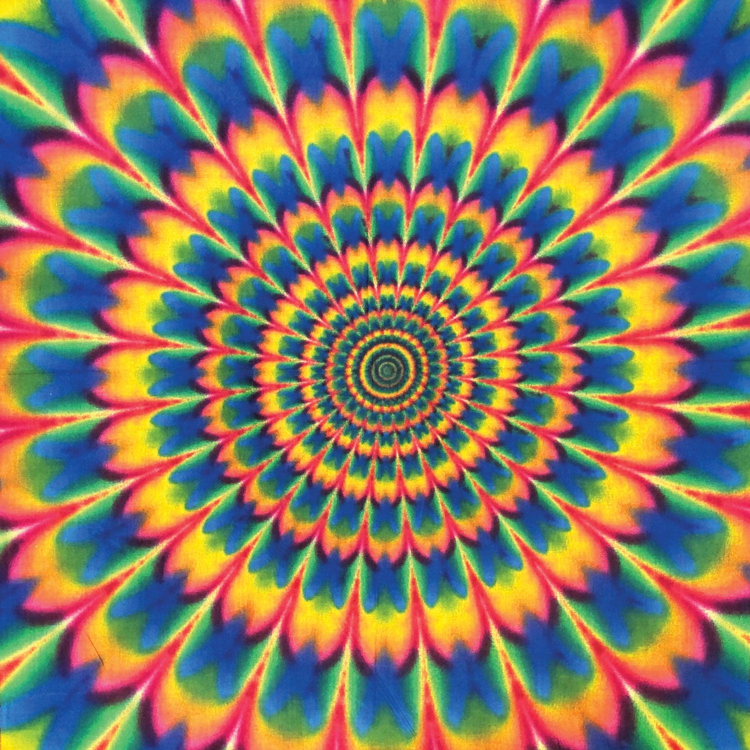 Bandanna Co Tie Dye, Psychedelic, 22&amp;quot; x 22&amp;quot;