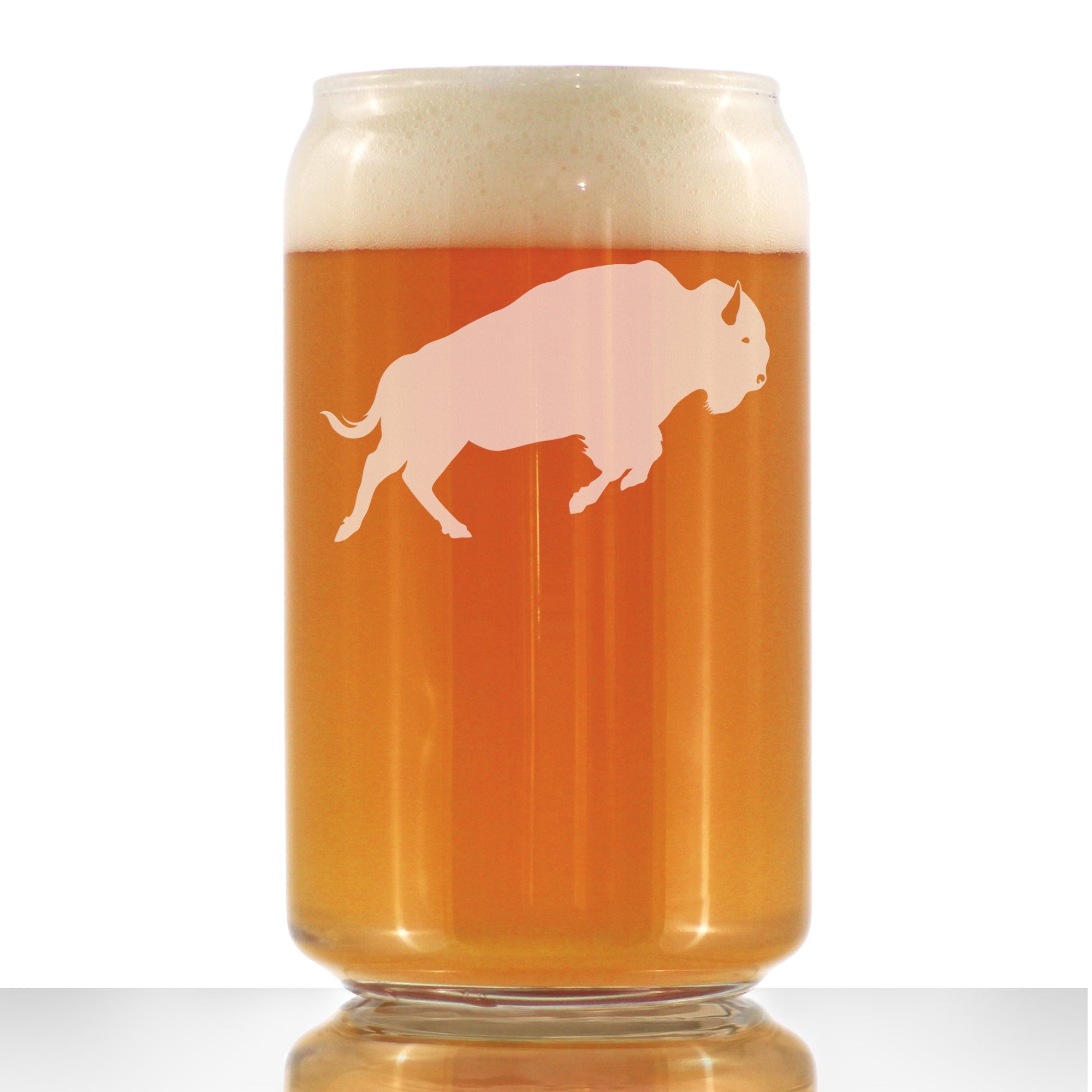 Bison - 16 Ounce Beer Can Pint Glass
