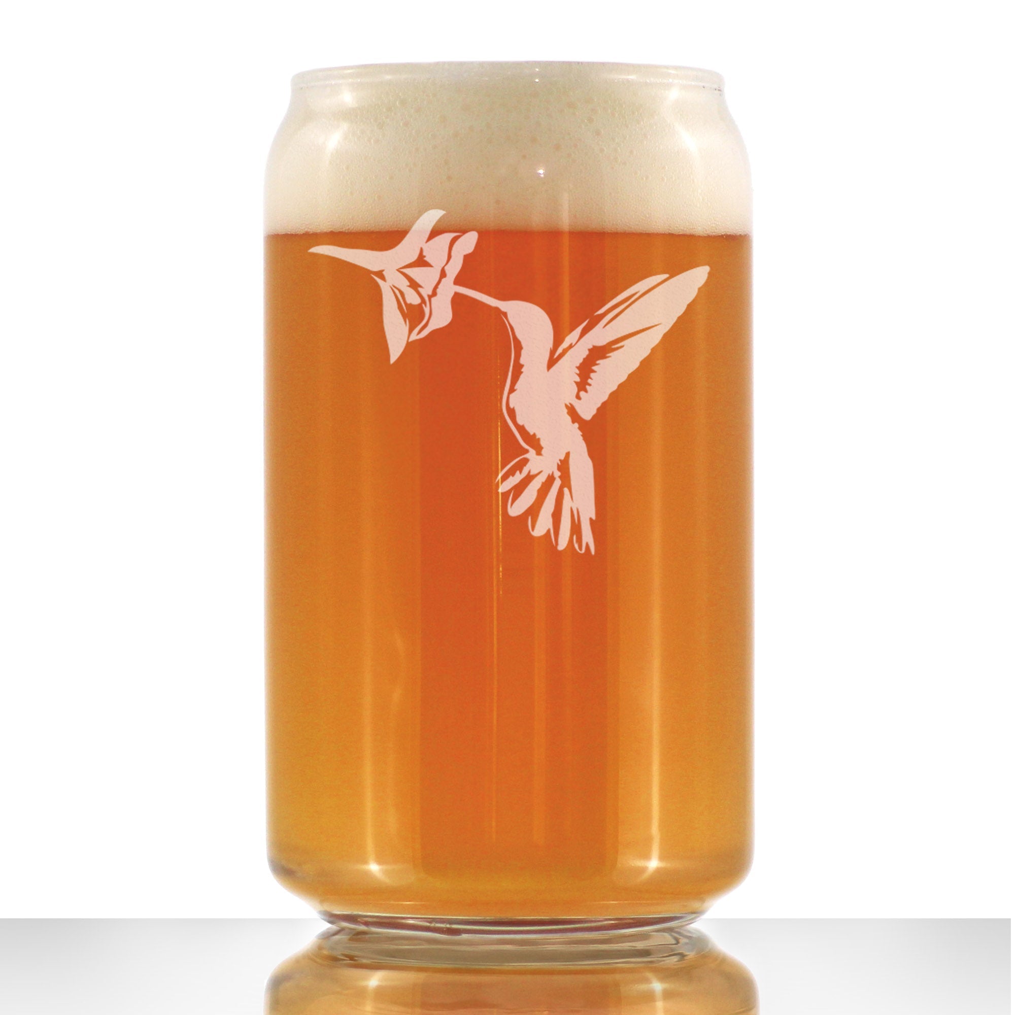 Hummingbird - Beer Can Pint Glass - Bird Themed Gifts and Decor for Men &amp;amp; Women - 16 Oz Glasses