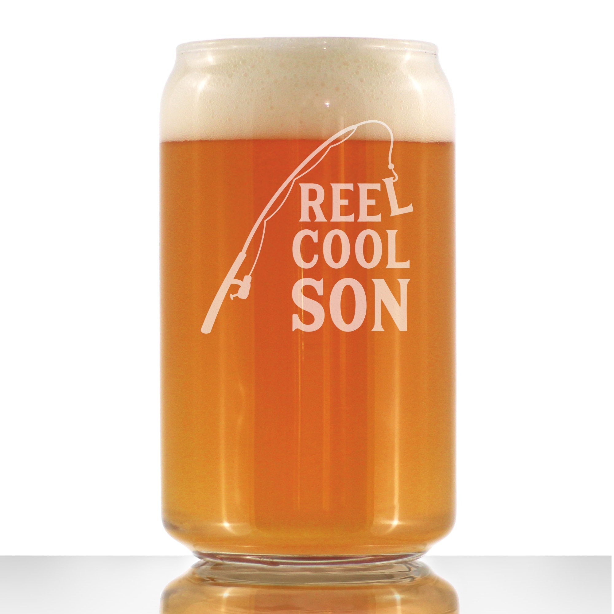 Reel Cool Son - 16 Ounce Beer Can Pint Glass