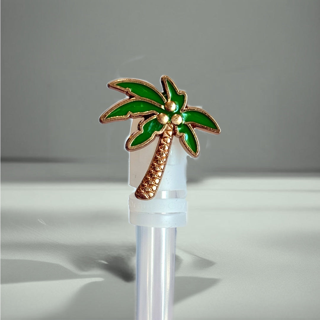 PALM TREE STRAW TOPPER