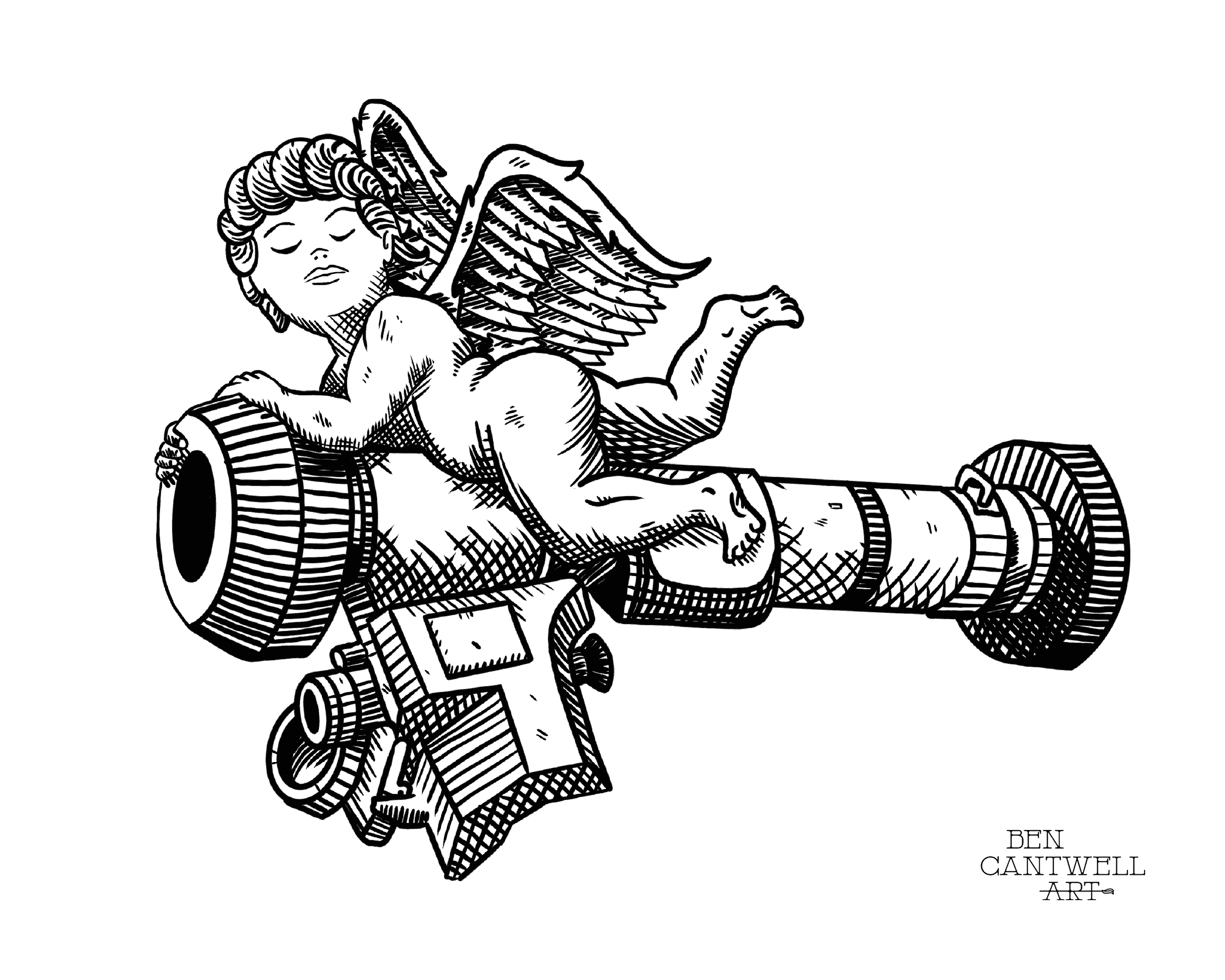 Cherub with Javelin