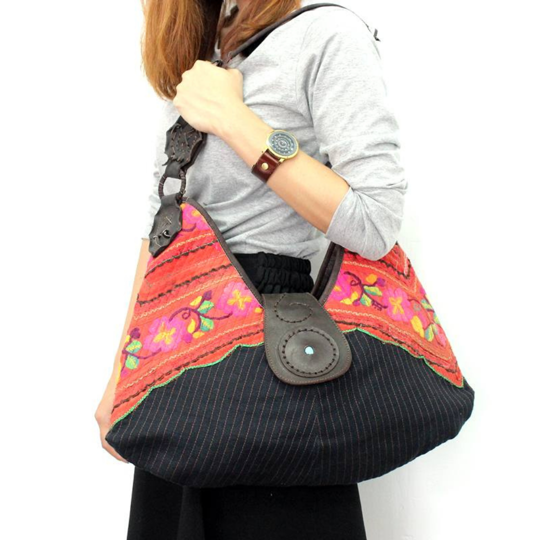 Hmong Jacket Sleeve Shoulder Bag - Thailand