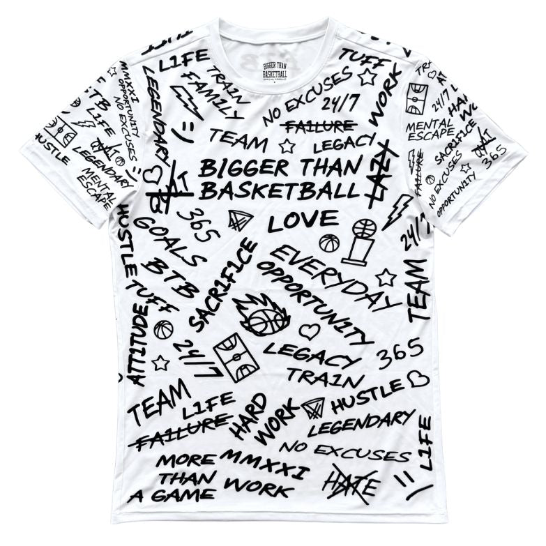 Emotions - Performance Compression T-Shirt - White