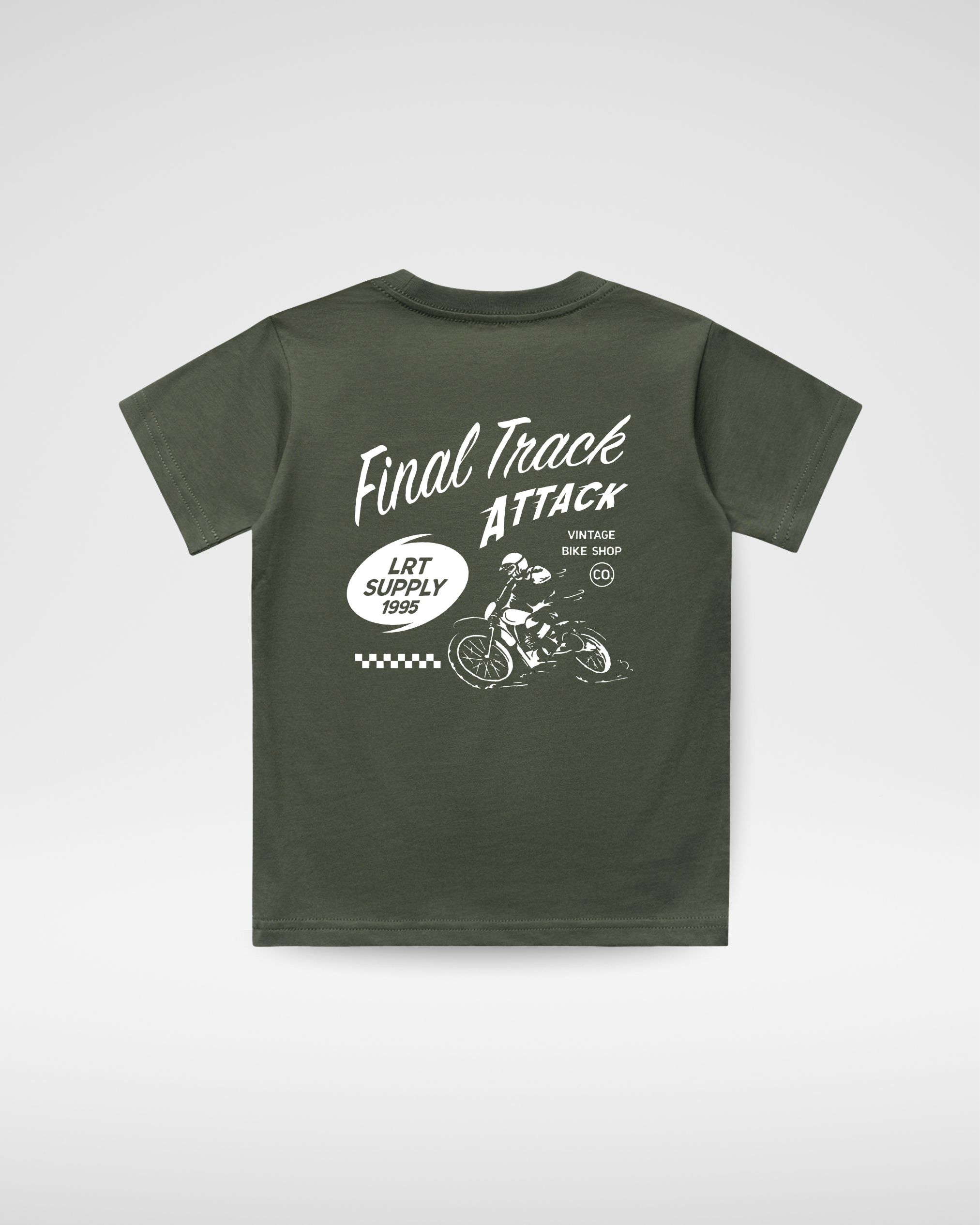 FINAL TRACK ATTACK TEE - MILITARY GREEN
