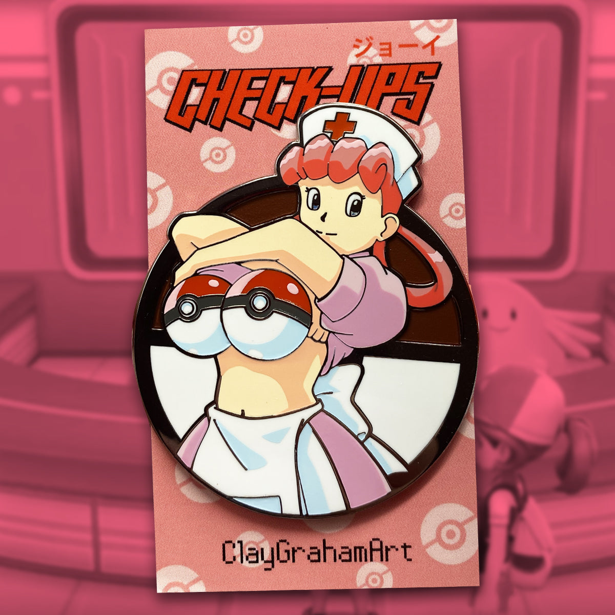 Check-Ups 2.5&amp;quot; hard enamel pin