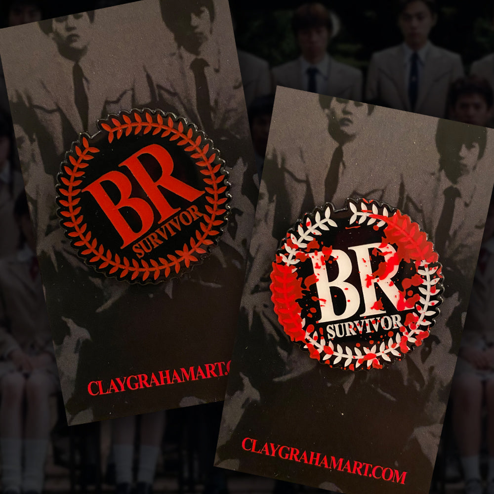 Battle Royale Survivor 1.5&amp;quot; Soft Enamel Pin w/ epoxy