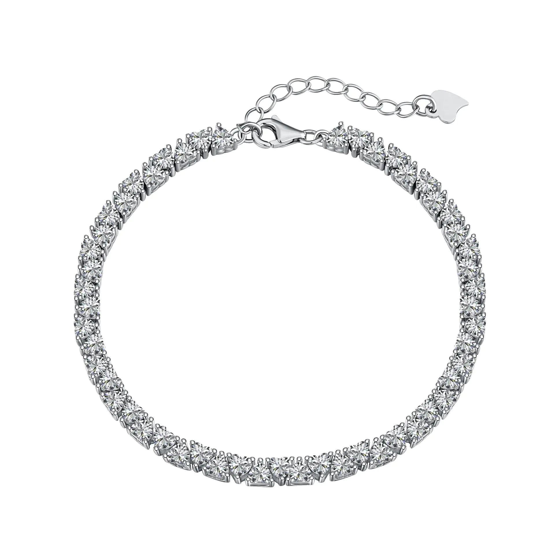 Style Loft Collection .925 Sterling Silver Zircon Bracelet