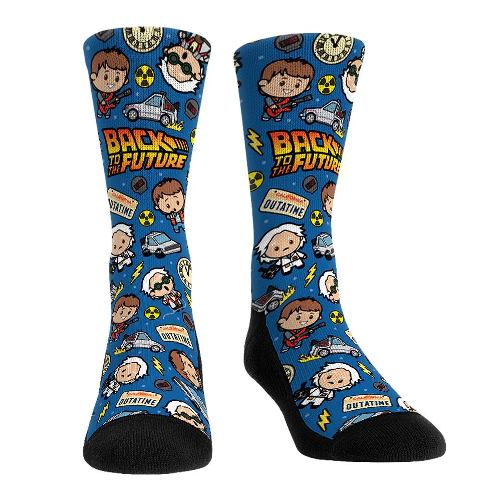 Back to the Future &amp;quot;Chibi All-Over&amp;quot; Unisex Socks