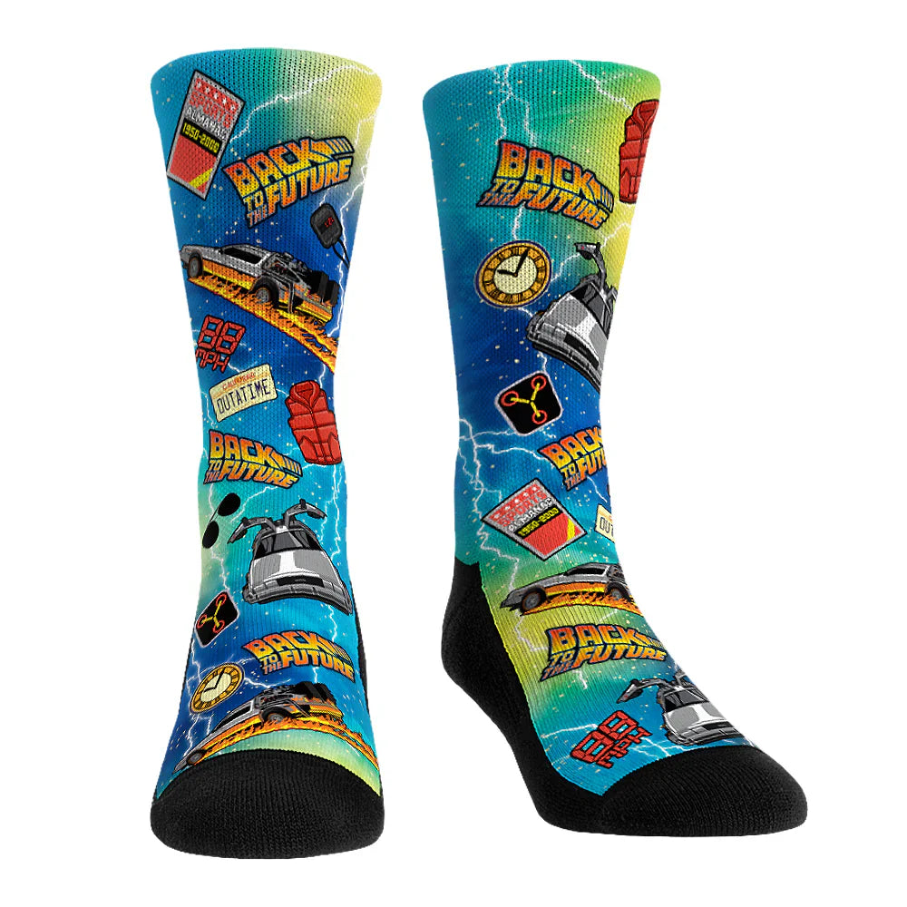 Back to the Future &amp;quot;Icons All-Over&amp;quot; Unisex Socks