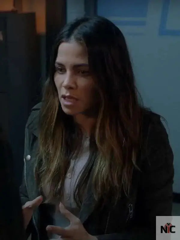 Bailey Nune The Rookie Green Leather Jacket