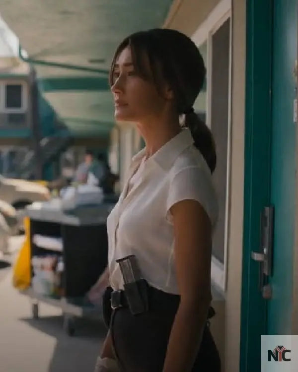 Ballard S01 Maggie Q White Shirt