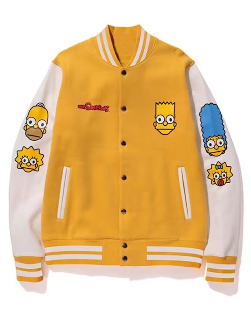 Bape Simpsons Baby Milo Varsity Jacket