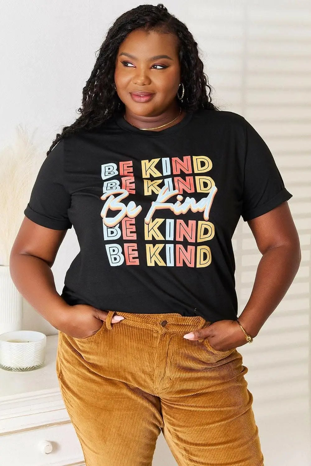 Trendsi Be Kind Positivity Infusion Tee - Clothing &amp;amp; Apparel
