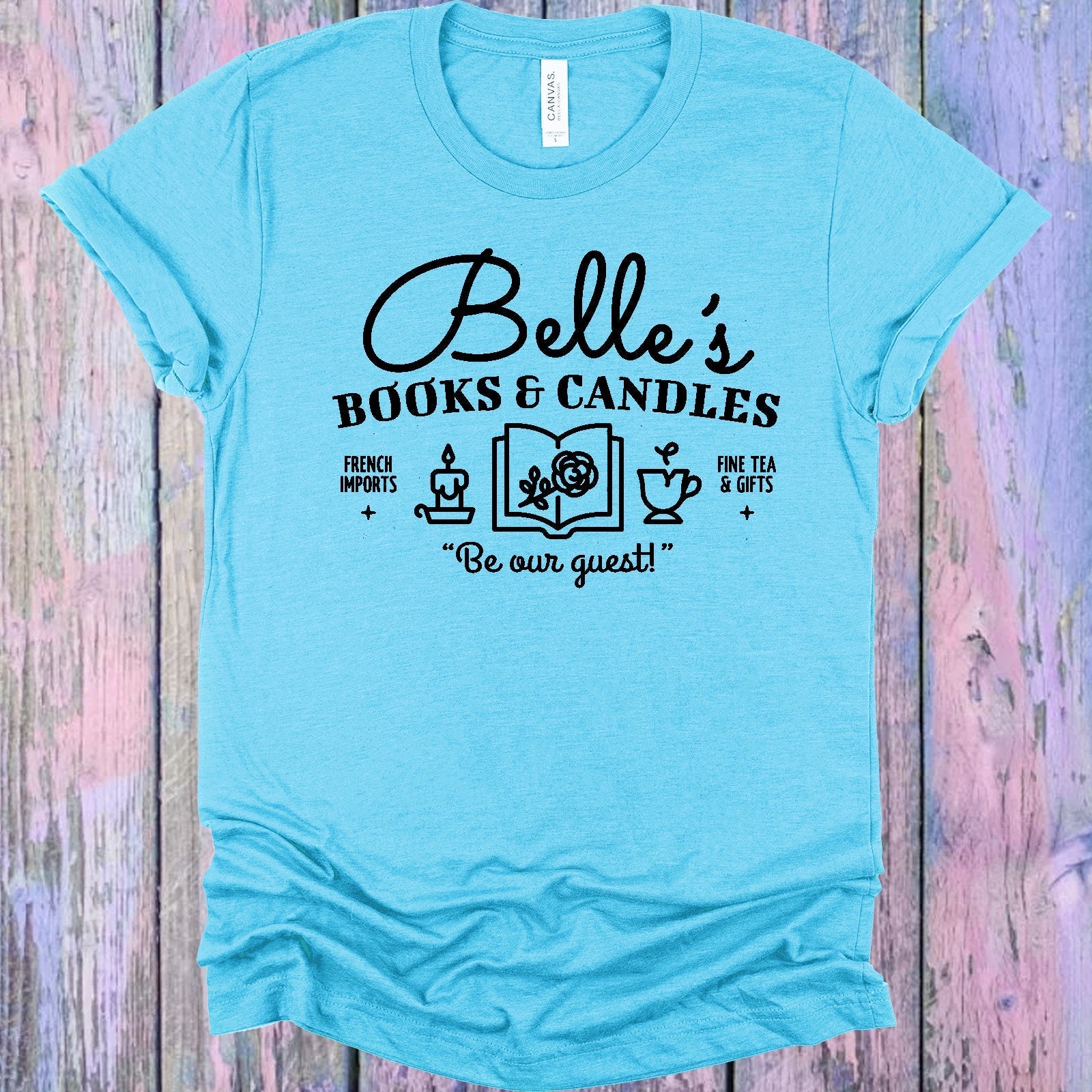 Belle&amp;#39;s Books &amp;amp; Candles Graphic Tee