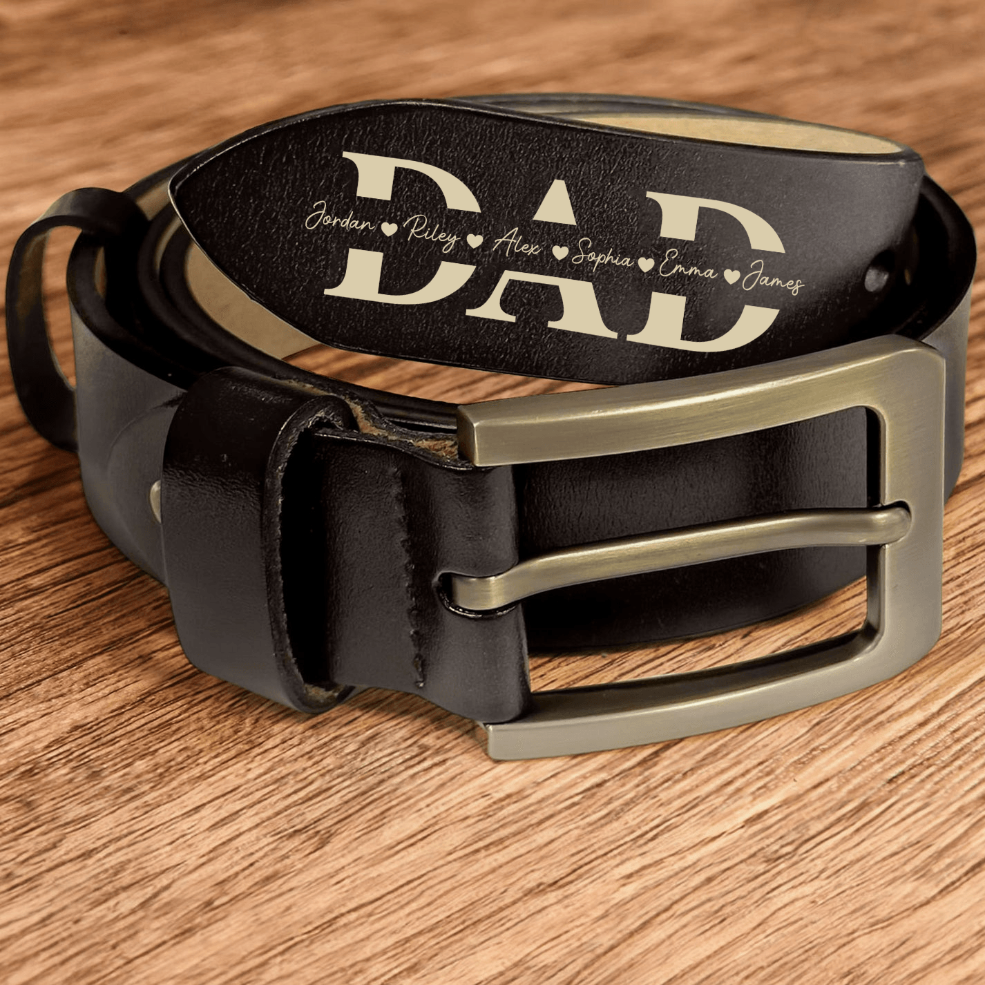 It Will Remind You How Much We Love You Dad - Personalized Engraved Leather Belt - Custom Gift for Dad, Daddy, Father&amp;#39;s Day, Birthday