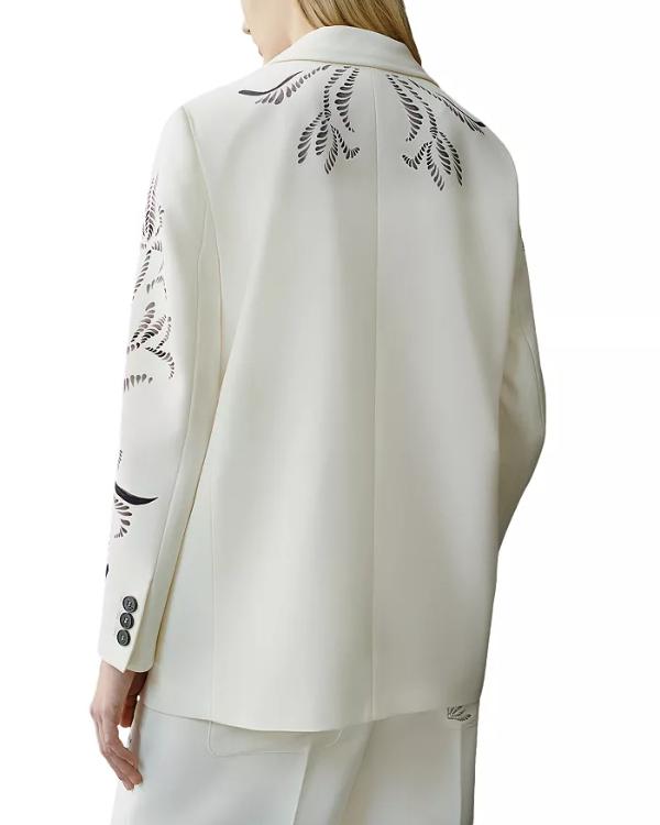 Beyond The Gates 2025 Tamara Tunie White Printed Blazer