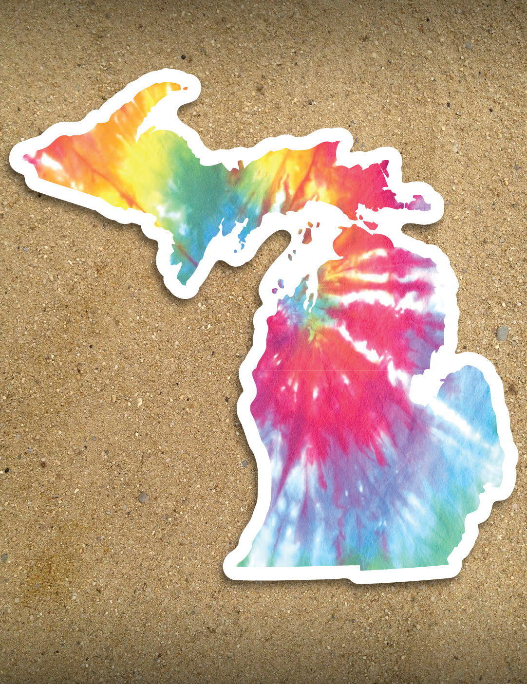Tie-Dye - 6&amp;quot; Michigan Sticker