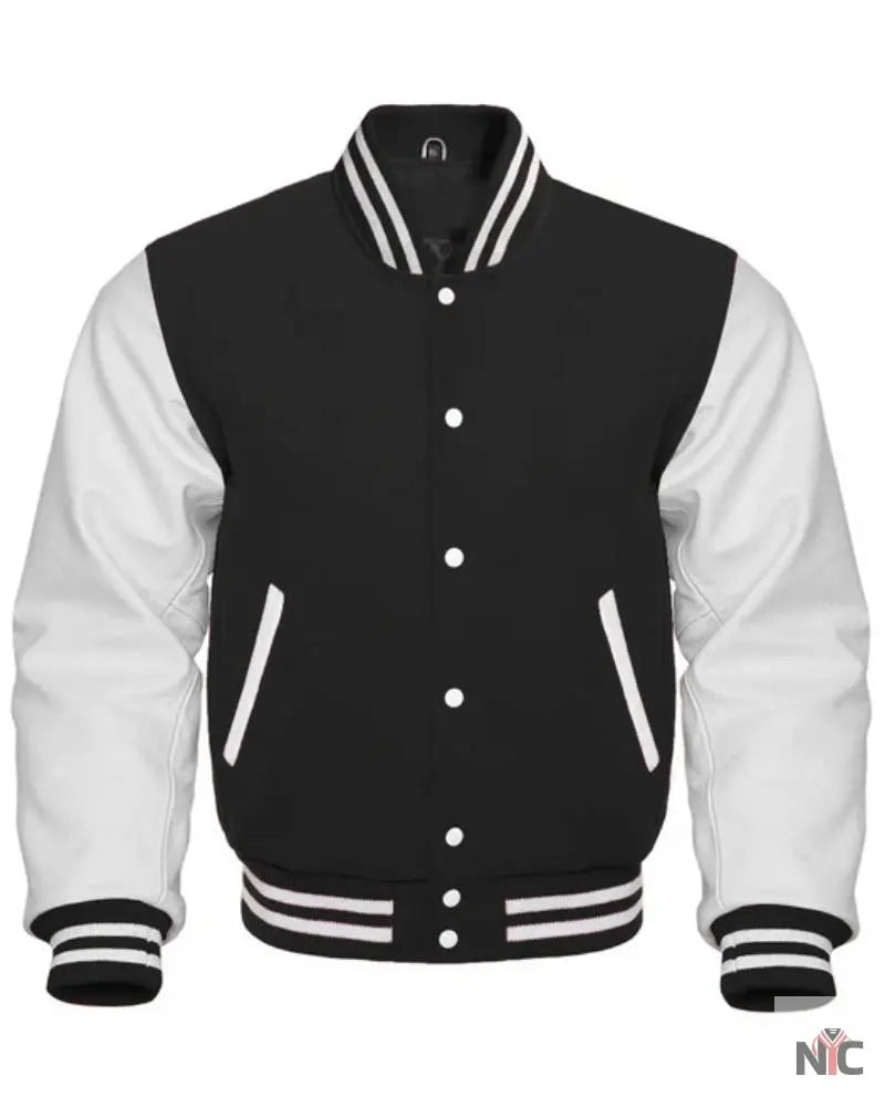 Black And White Varsity Jacket