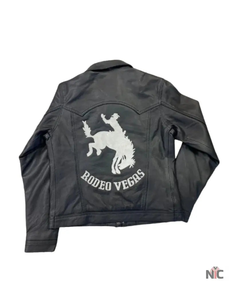 Black Ladies Leather Jacket