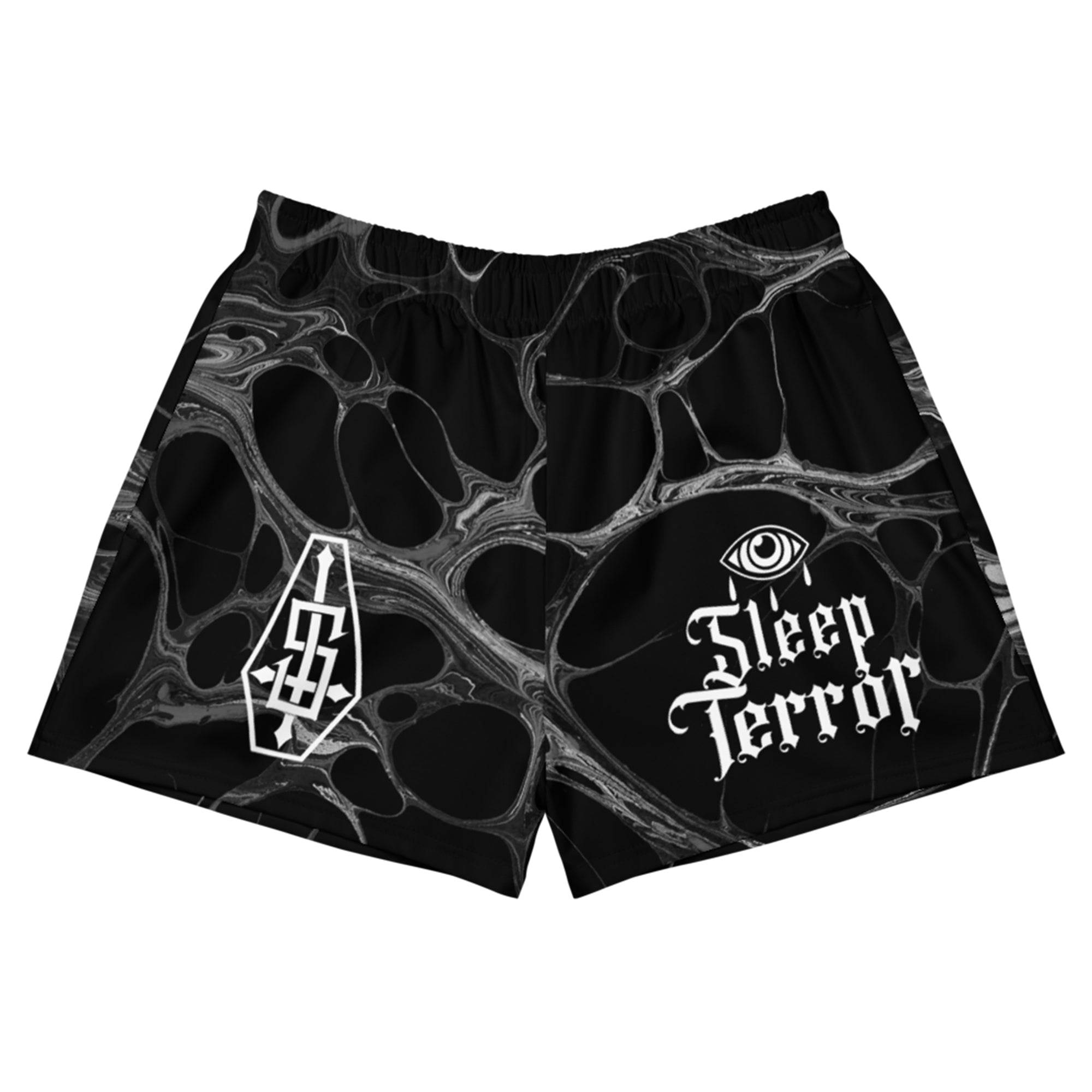 Black Acid Women&amp;#39;s Gym Shorts