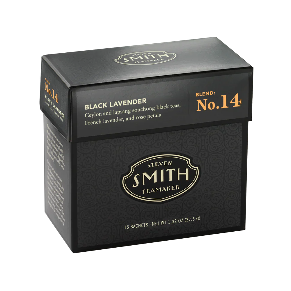 SMITH TEAMAKER - BLACK LAVENDER BLACK TEA BLEND NO. 14 (15 TEA BAGS, 1.32 OZ)