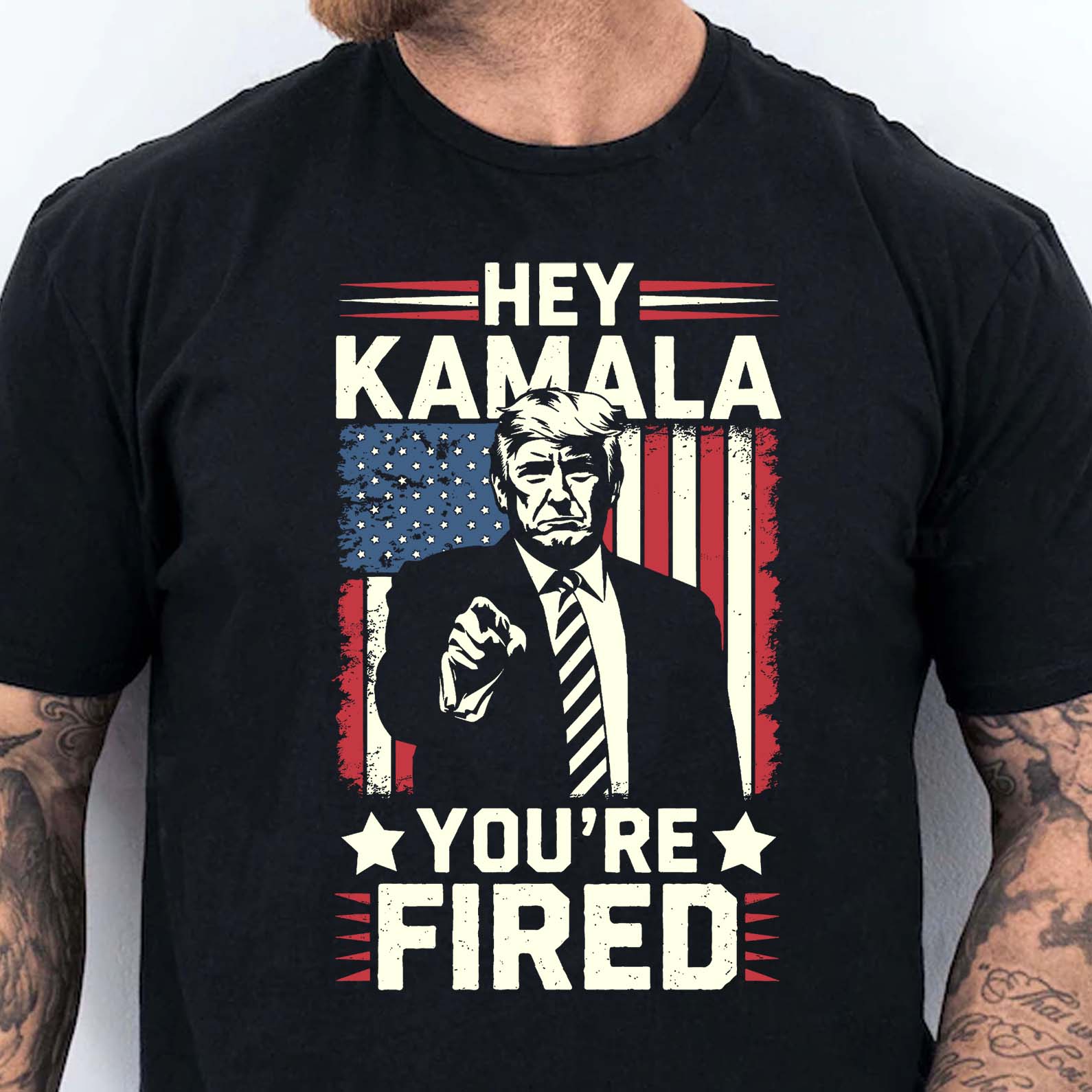 Kamala You&amp;#39;re Fired , Trump Won, Funny Trump Election Shirt, Trump 47th President Shirt Dark T1738 - GOP