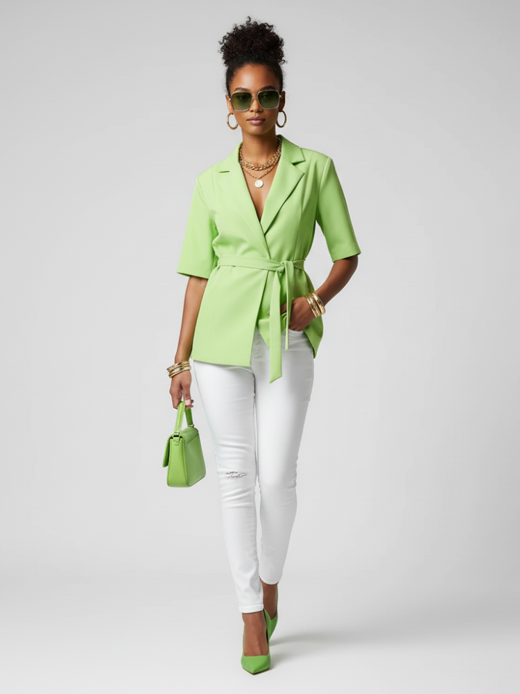 Blazer Tie-Waist, Chelsea | Women - BYMANYC ® New York