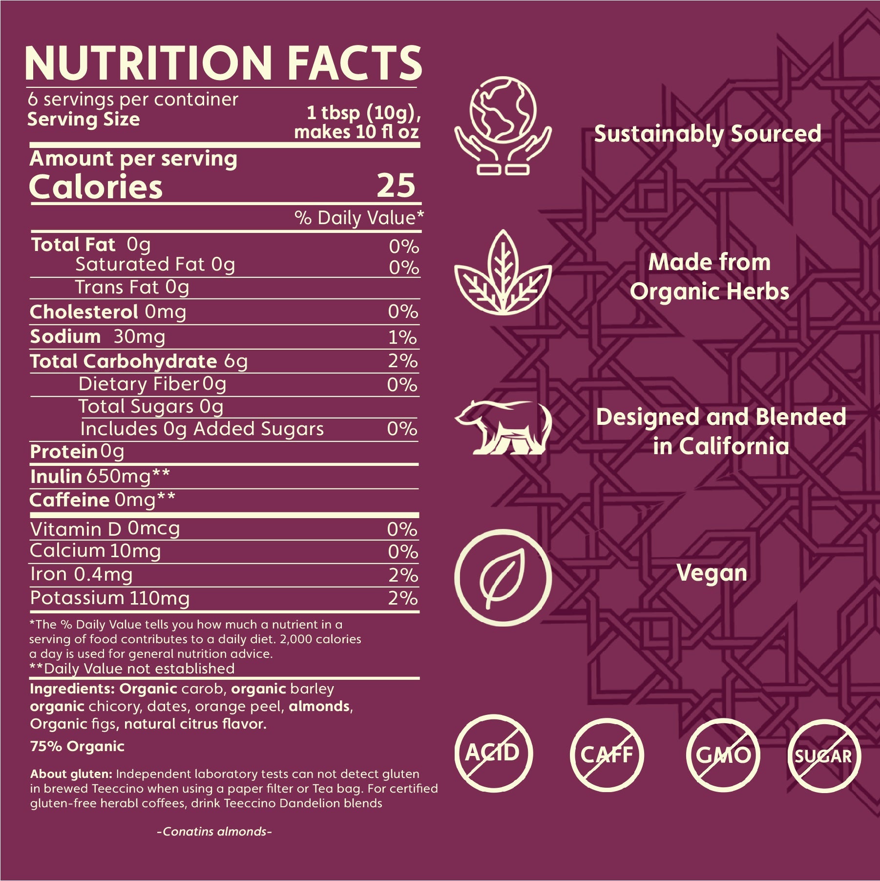 Blood Orange Chicory Herbal Coffee