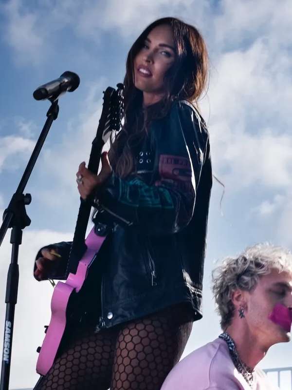 Bloody Valentine Megan Fox Black Leather Biker Jacket