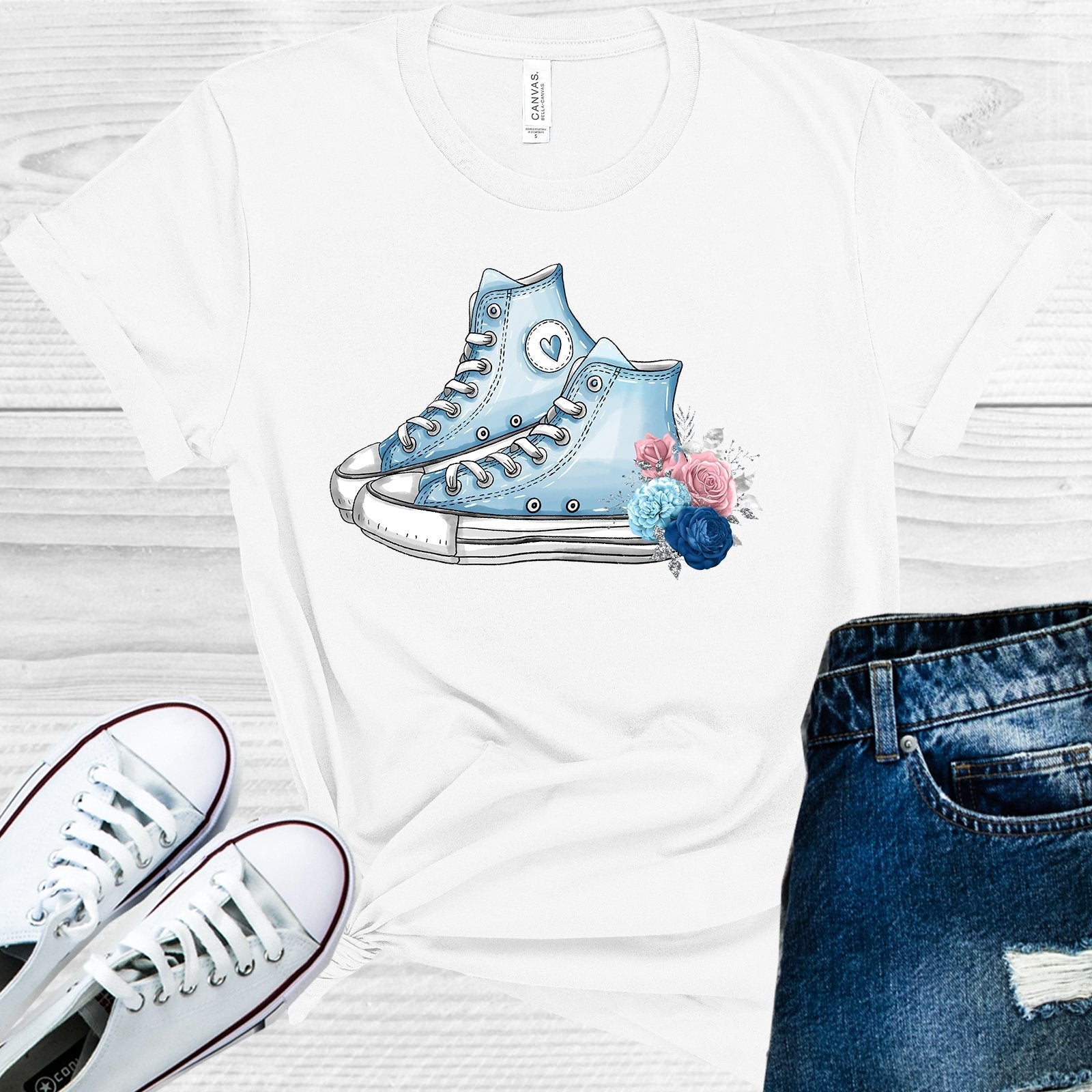 Blue Sneakers Graphic Tee