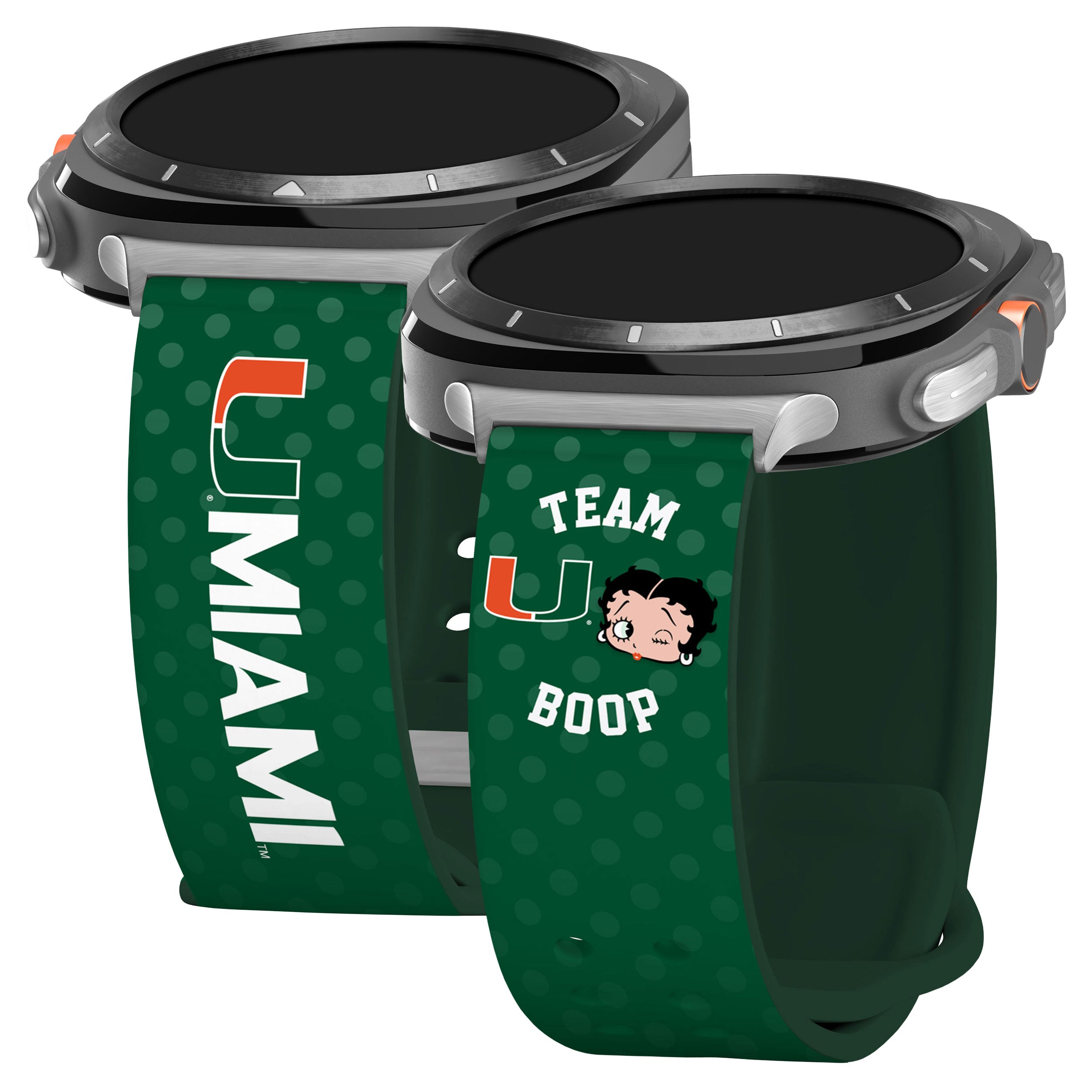 Miami Hurricanes X Betty Boop HD Samsung Galaxy Watch Ultra Watch Band