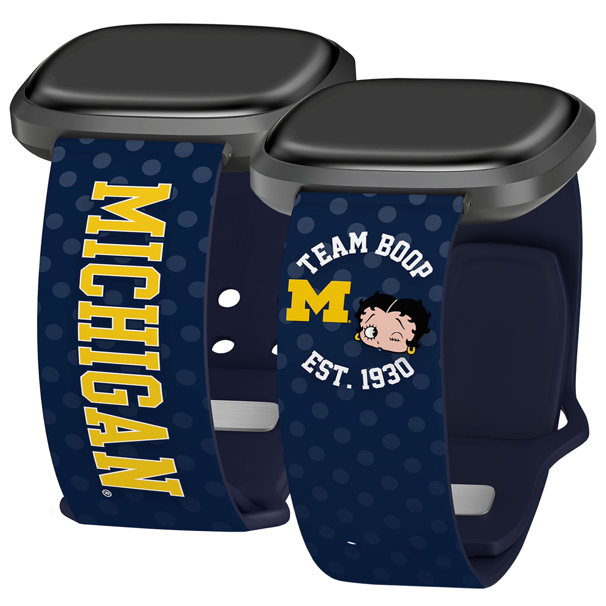 Michigan Wolverines X Betty Boop HD Fitbit Versa 3 &amp;amp; Sense Watch Band