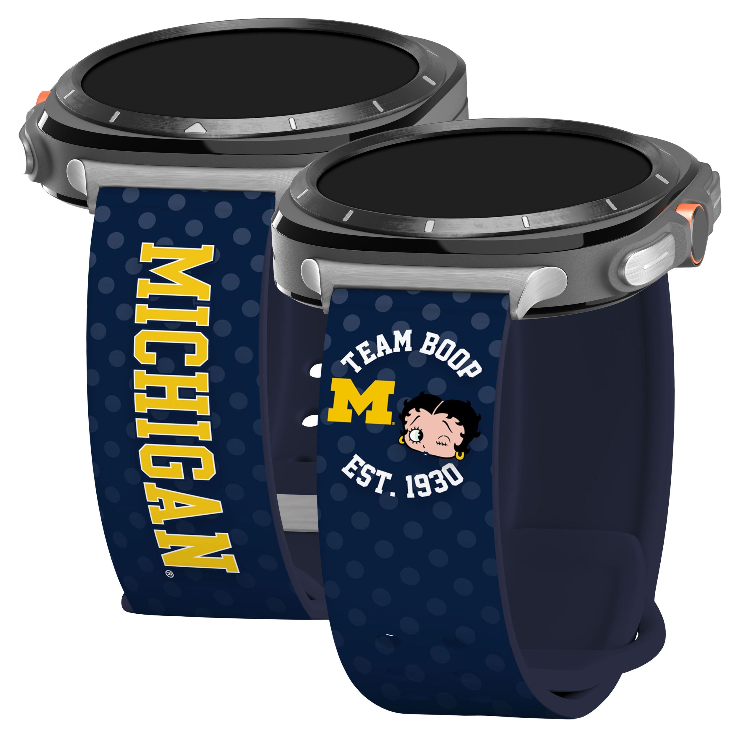 Michigan Wolverines X Betty Boop HD Samsung Galaxy Watch Ultra Watch Band