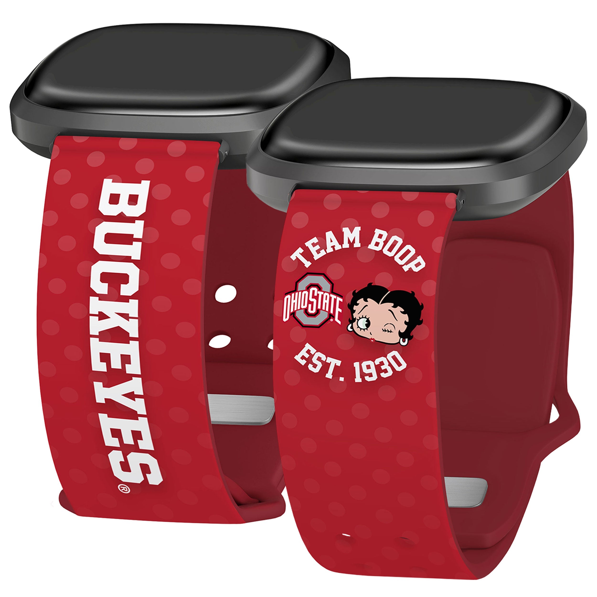 Ohio State Buckeyes X Betty Boop HD Fitbit Versa 3 &amp;amp; Sense Watch Band