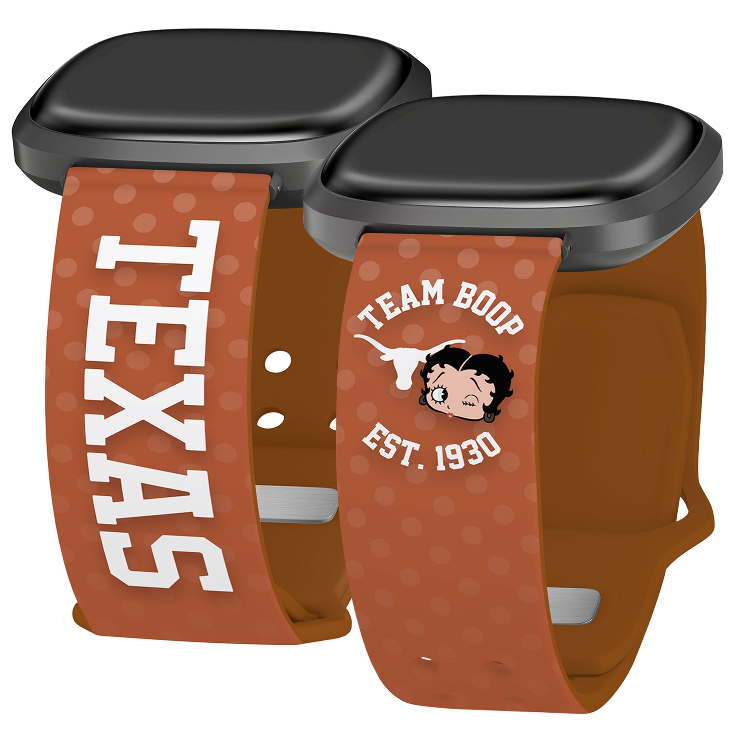 Texas Longhorns X Betty Boop HD Fitbit Versa 3 &amp;amp; Sense Watch Band