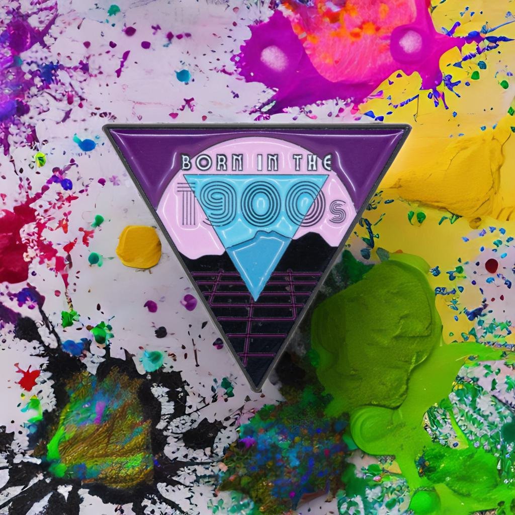Born in the 1900s Enamel Pin - &amp;#39;80s Vibes Millennial