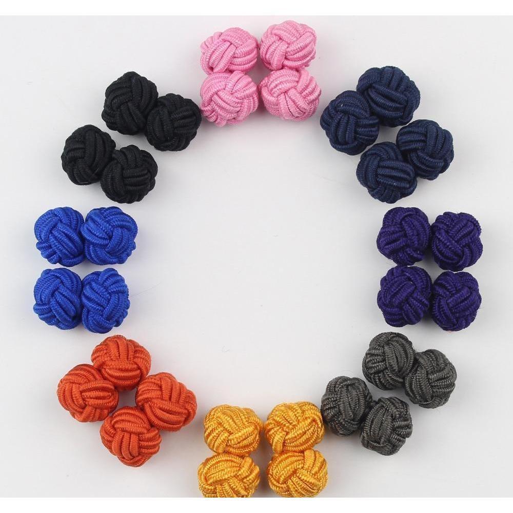 Braided Cufflinks - 15 Colors
