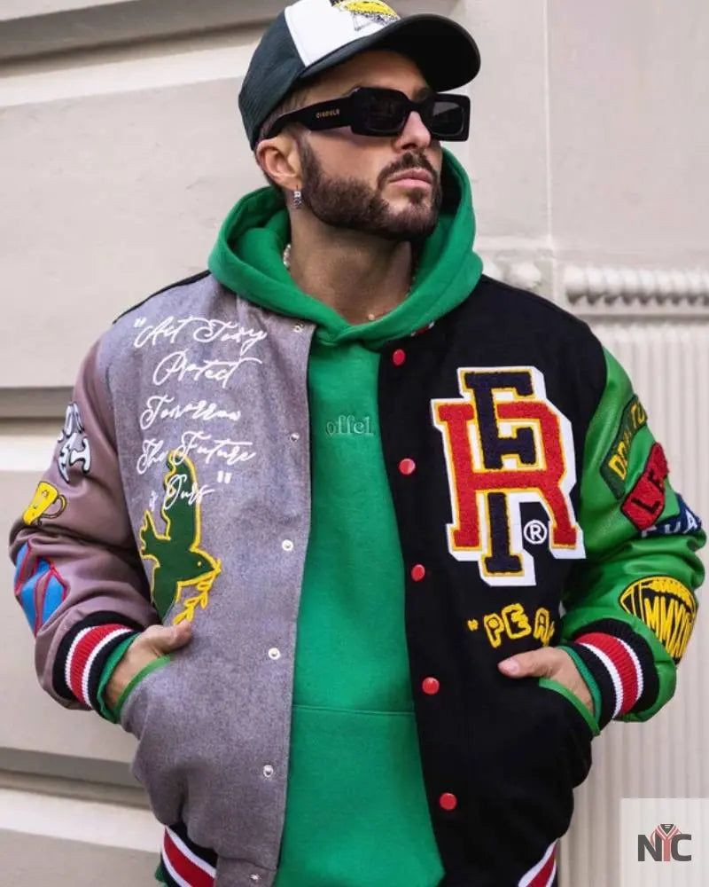 Bright Future Colorblock Varsity Jacket