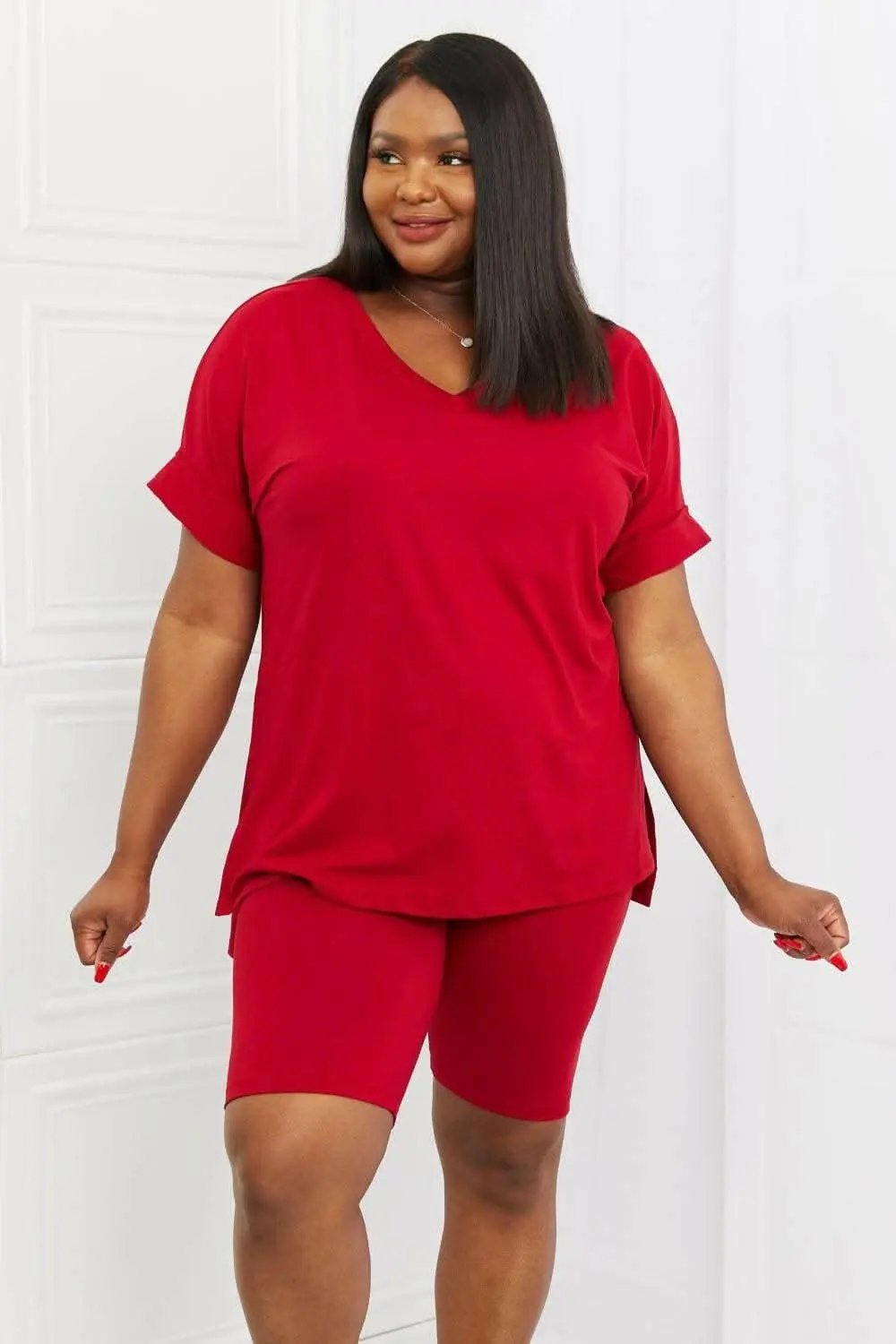 Trendsi Apparel &amp;amp; Accessories &amp;gt; Clothing &amp;gt; Tops - Burgundy lounge set