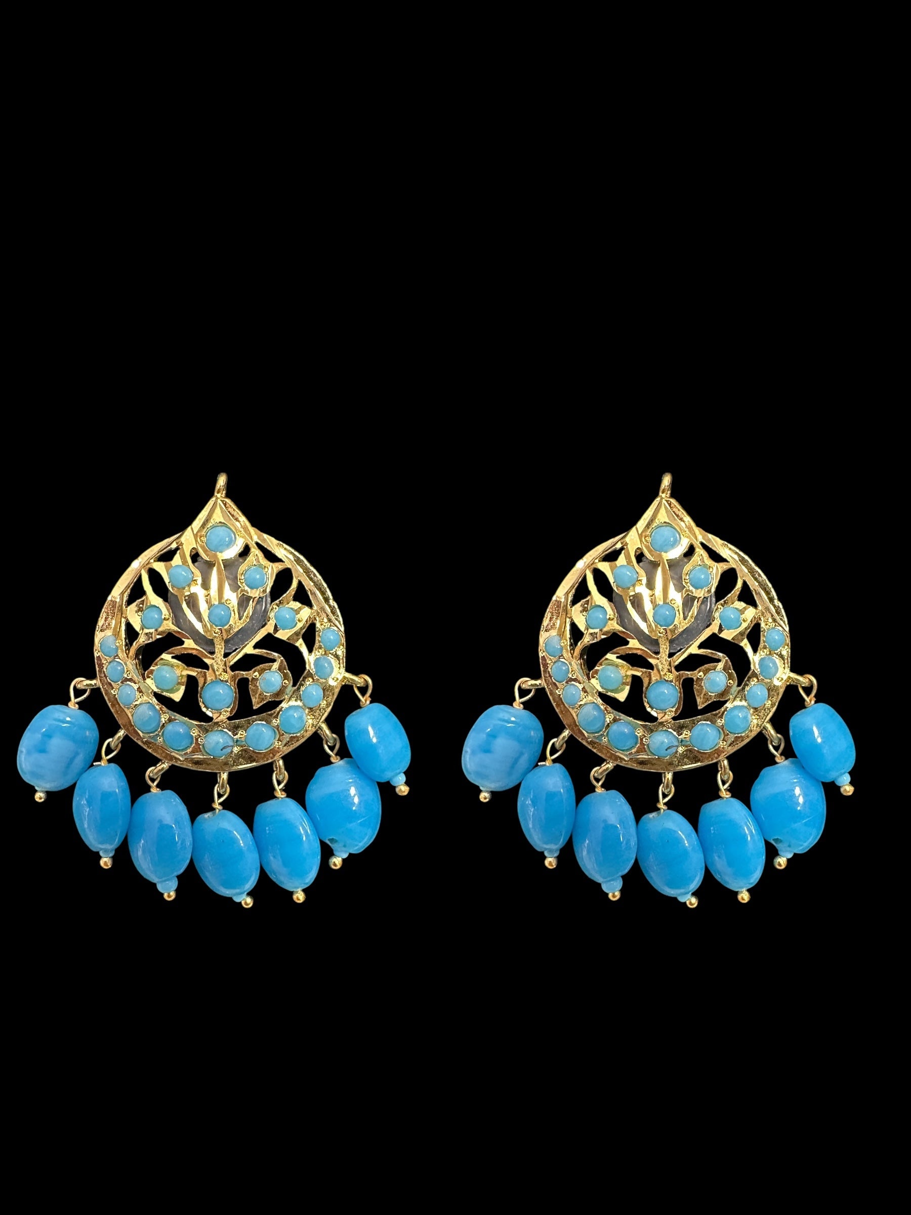 ET540 Asmee earrings in turquoise  (SHIPS IN 3 WEEKS )
