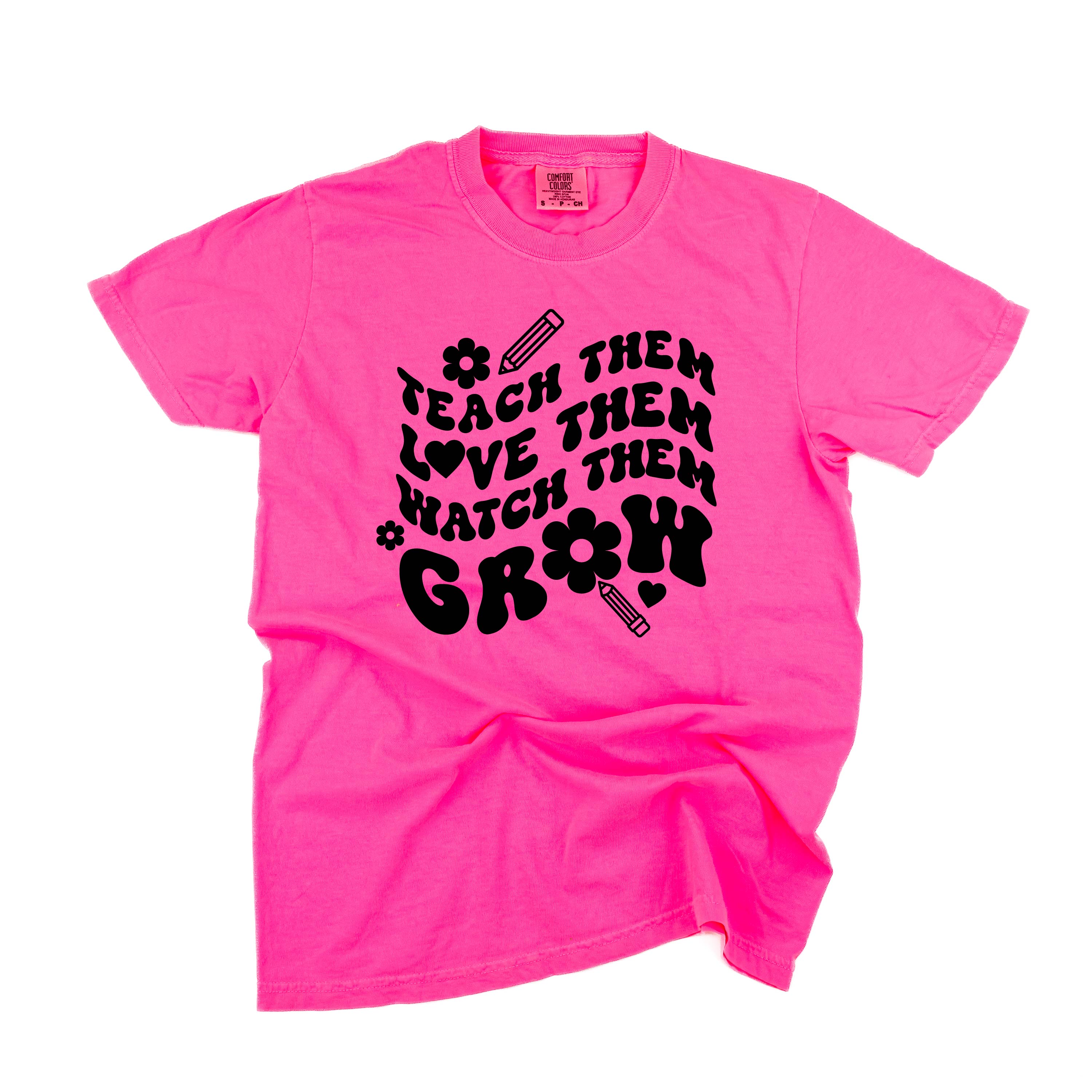 Teach Them Love Them Watch Them Grow (Back to School Version) - Comfort Colors Tee