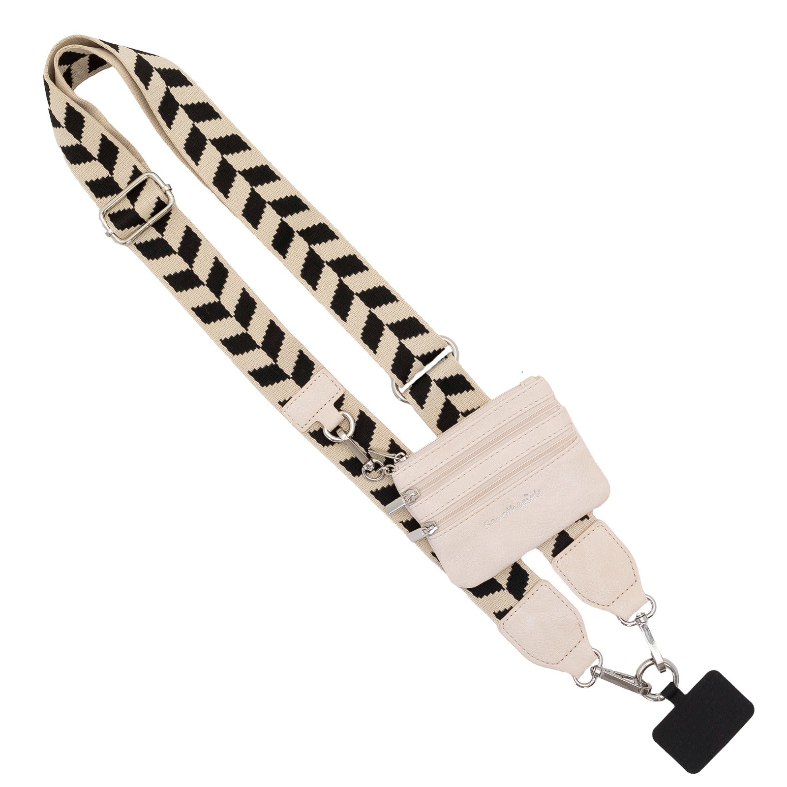 Clip &amp;amp; Go Strap w/Zippered Pouch Chevron