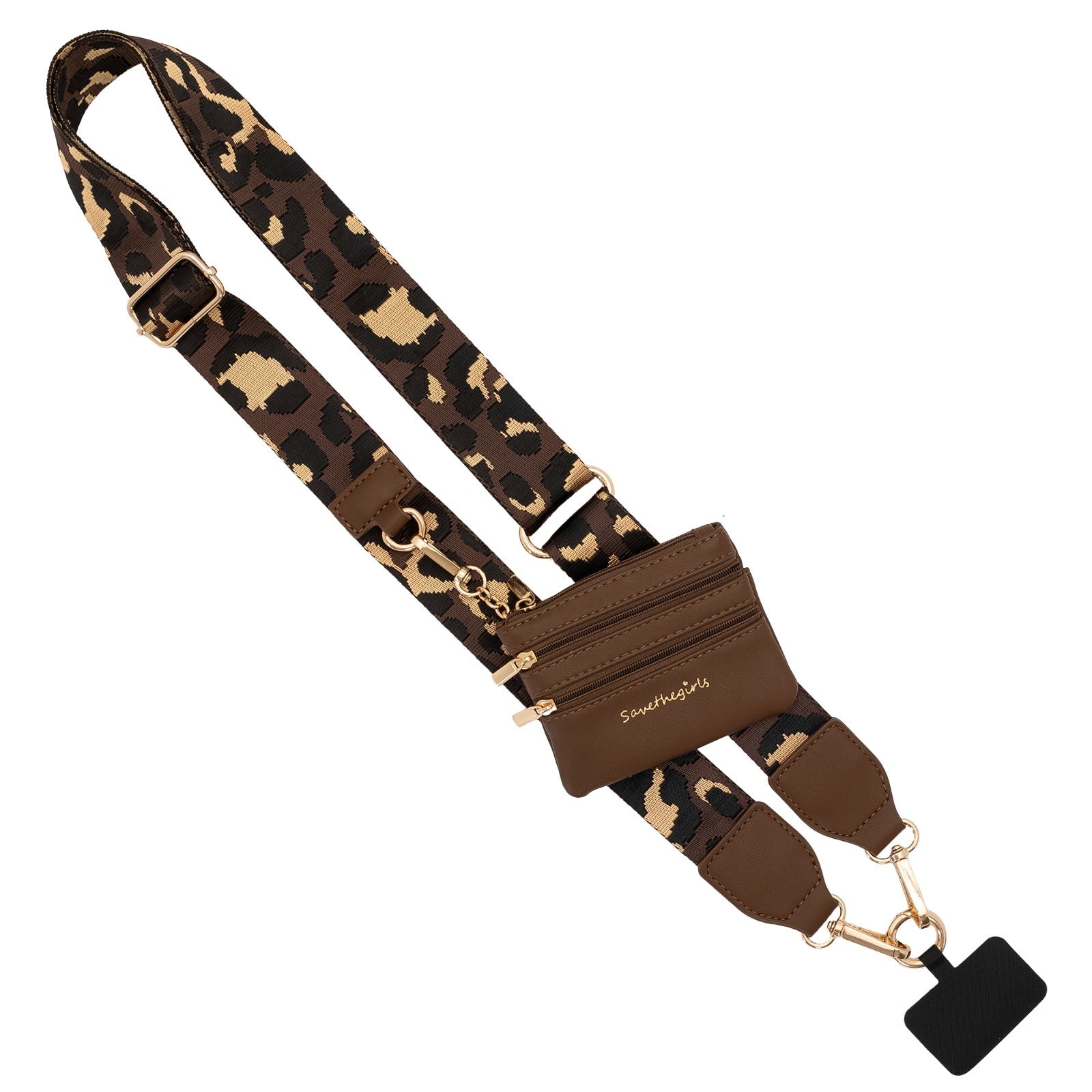 Clip &amp;amp; Go Strap with Pouch - Leopard Collection