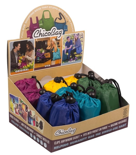 ChicoBag Original POS, 10 Pack, Spring Assortment